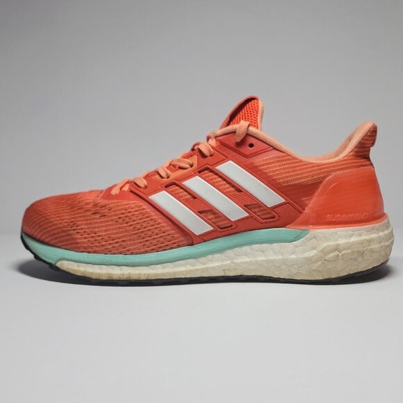 Adidas Supernova Glide 9 Boost Men's Size 8 Womens Size 9.5 Orange Running Shoes - Picture 3 of 11